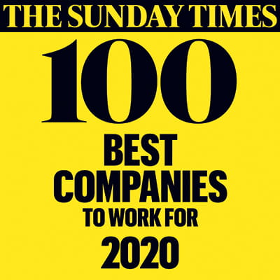 The Sunday Times 100 best companies logo