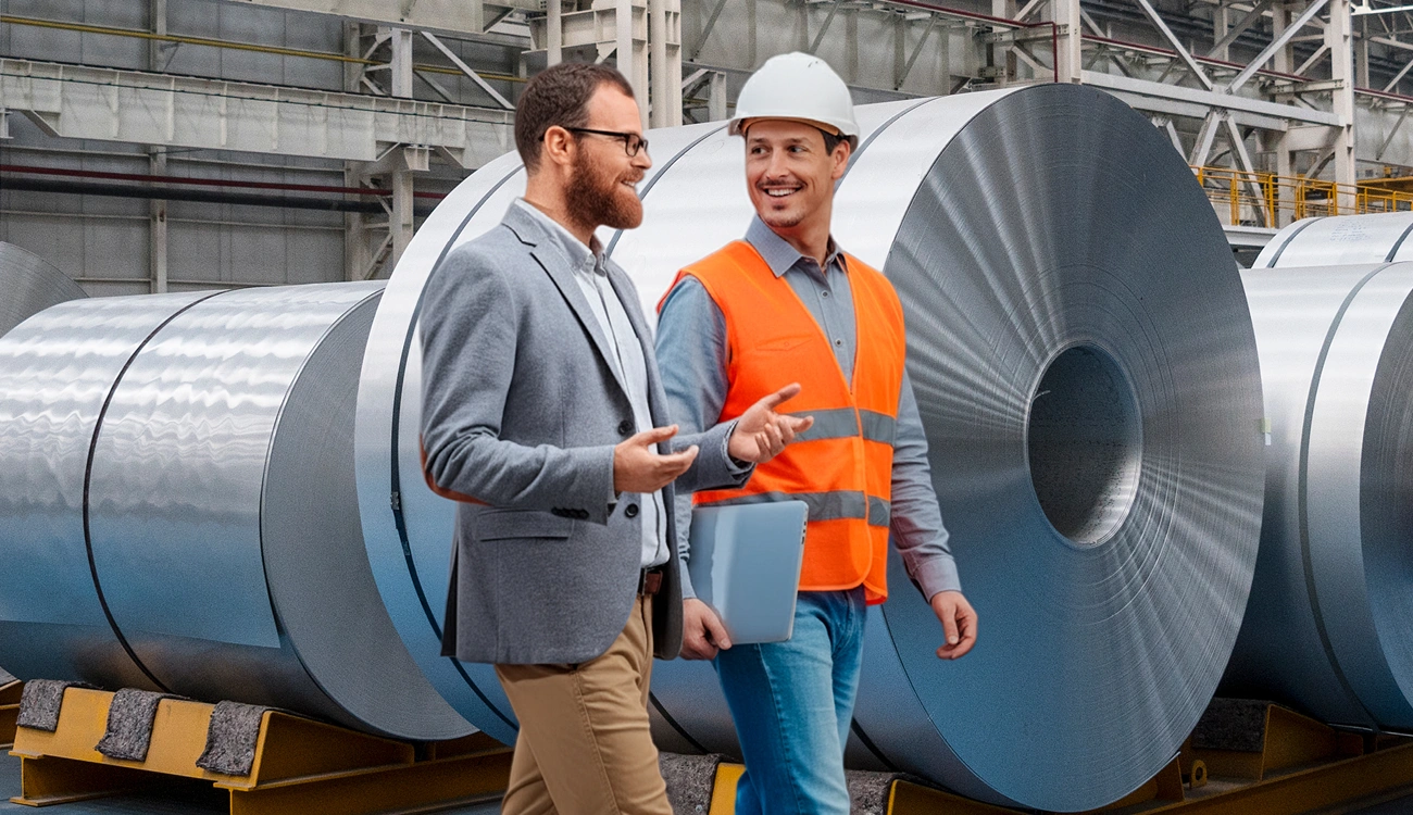 Men in factory