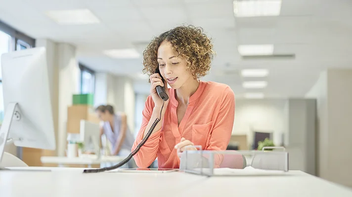 Woman on phone